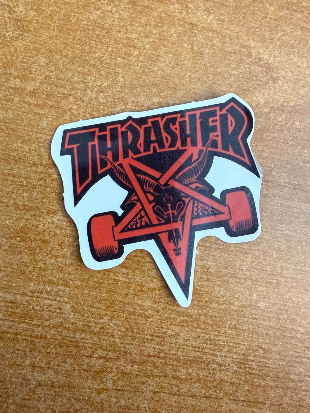 Thrasher Red & Black Skate Logo Sticker